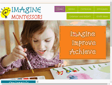 Tablet Screenshot of imagine-montessori.com